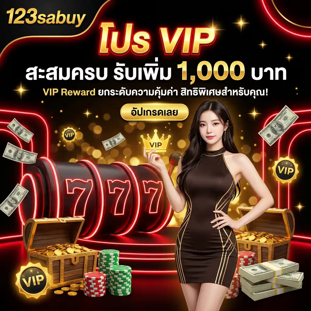 โปรโมชั่นที่ 4: โปร VIP “สะสมครบ รับเพิ่ม 1,000 บาท” (VIP Reward)
